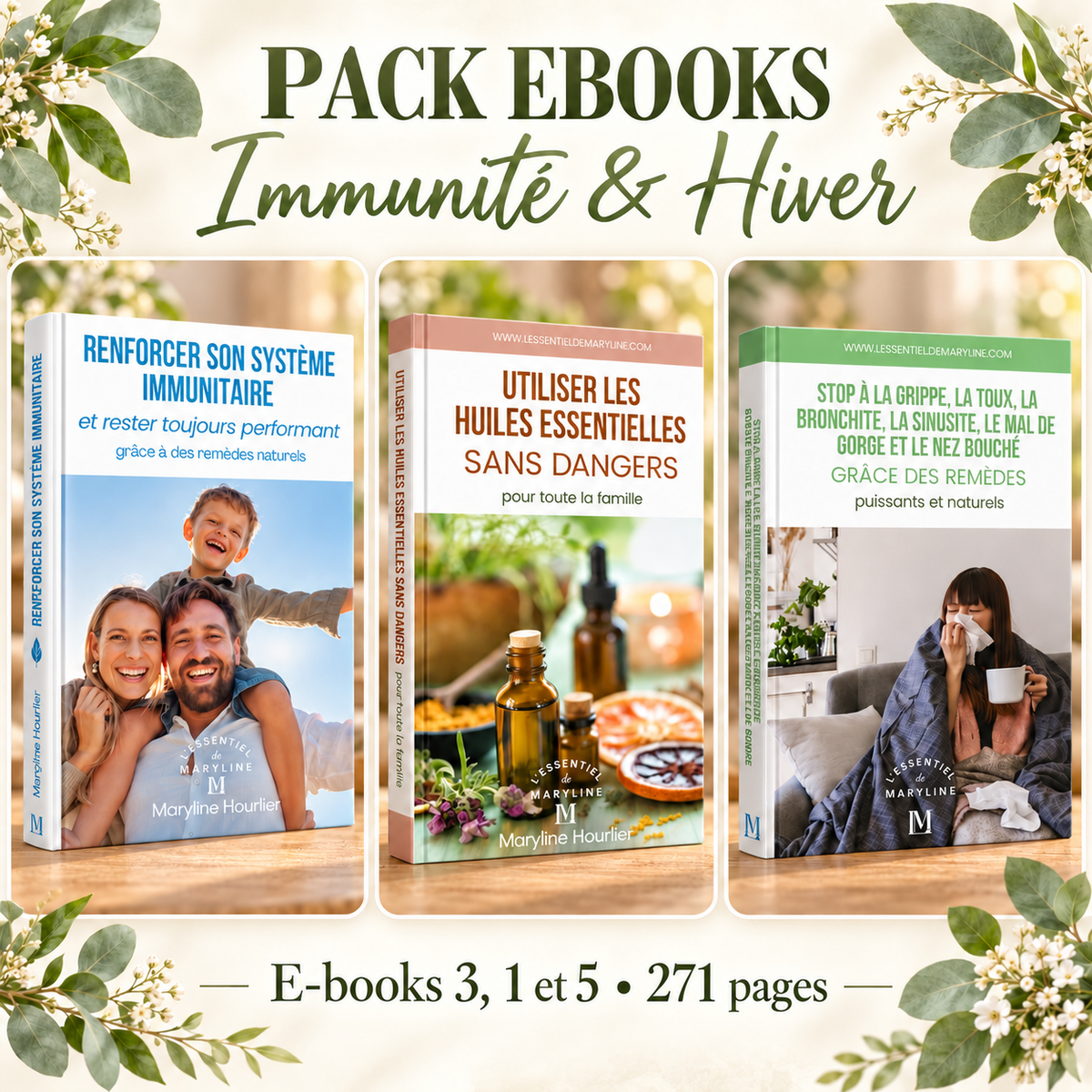 Pack e-books Immunité et hiver — 271 pages
