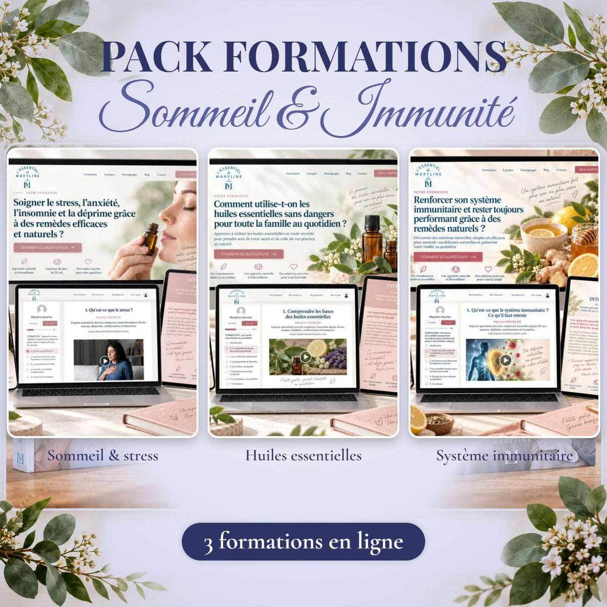 Pack formations Sommeil & Immunité – 3 formations en ligne