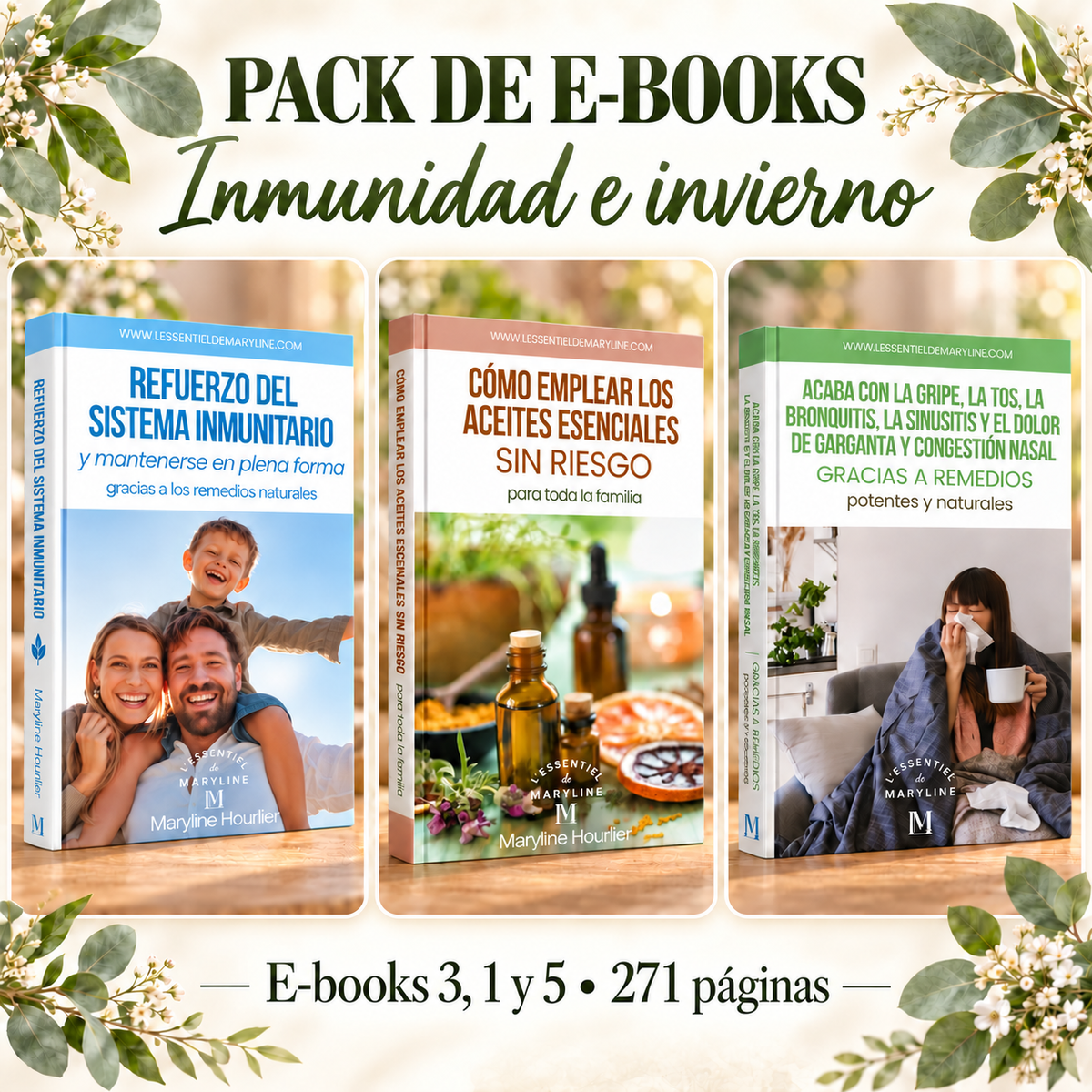 Pack de e-books Inmunidad e invierno — 271 páginas